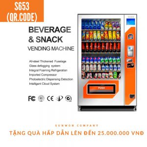 Máy bán hàng tự động thanh toán ví điện tử S653 QR.CODE